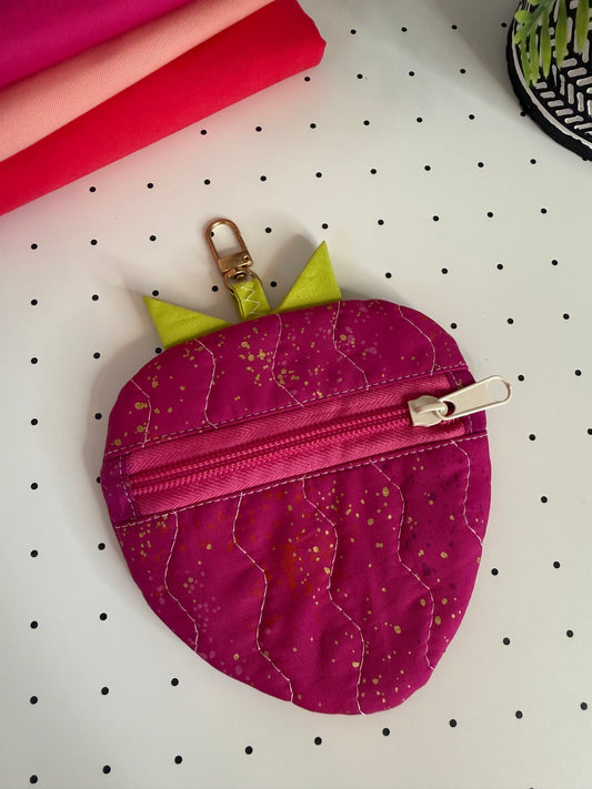 Strawberry Coin Purse (wine)